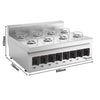Gas Hob - 22kW - 8 burners