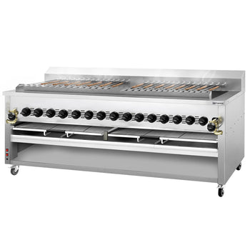 Grill gazowy o dużej mocy – do Adana i szaszłyków – na 30 automatycznie obracających się szpikulców - Prime Gastro