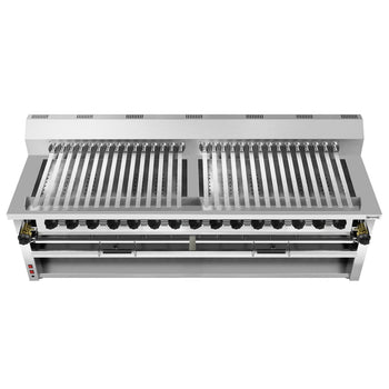 Grill gazowy o dużej mocy – do Adana i szaszłyków – na 30 automatycznie obracających się szpikulców - Prime Gastro