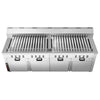 Grill węglowy - do szaszłyków/Adana kebab - 2000mm - z 30 szpikulcami