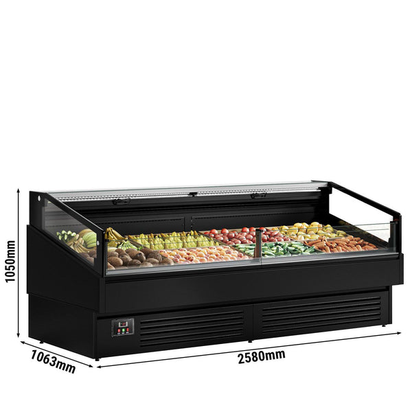 Wyspa chłodząca - 2580 mm - 340 litrów - Drewniany front - Prime Gastro