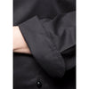KARLOWSKY | Basic Double-Breasted Chef Jacket with Stud Buttons – Black - Size S - 100% Cotton