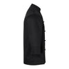 KARLOWSKY | Basic Double-Breasted Chef Jacket with Stud Buttons – Black - Size 3XL - 100% Cotton