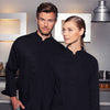 KARLOWSKY | Bluza kucharska Basic – czarna – rozmiar: L