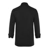 (6 szt.) KARLOWSKY | Bluza kucharska Basic – czarna – rozmiar: S