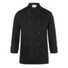 KARLOWSKY | Basic Double-Breasted Chef Jacket with Press Studs – Black - Size M
