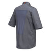 Bluza kucharska MeshAir Pro – z krótkim rękawem – szara – rozmiar: M