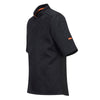 Bluza kucharska MeshAir Pro – z krótkim rękawem – czarna – rozmiar: XXL
