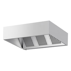 Commercial Wall-Mounted Extractor Hood - 1800mm - Baffle Filters & Lighting