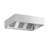 Commercial Wall-Mounted Extractor Hood – 2000mm – with Baffle Filters & Lighting