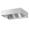 Commercial Wall-Mounted Extractor Hood – 2000mm – with Baffle Filters & Lighting