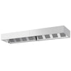 Commercial Wall-Mounted Extractor Hood - 4800mm - with Baffle Filters & Lighting