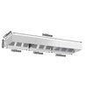 Commercial Wall-Mounted Extractor Hood – 5400mm – with Baffle Filters & Lighting