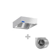 Okap skrzyniowy – 1200 mm – z silnikiem, regulatorem, filtrami i lampą
