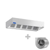 Okap skrzyniowy – 2600 mm – z silnikiem, regulatorem, filtrami i lampą