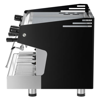 Ekspres z portafiltrem - 2 grupy - włącznie z systemem wstępnej infuzji - stal nierdzewna - Prime Gastro