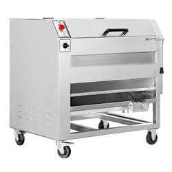 Elektryczna obieraczka do warzyw – wydajność 450 kg/h – moc 750 W – napięcie 230 V – prędkość obrotowa 1400 obr./min