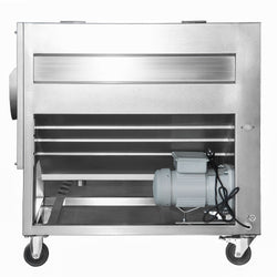 Elektryczna obieraczka do warzyw – wydajność 450 kg/h – moc 750 W – napięcie 230 V – prędkość obrotowa 1400 obr./min