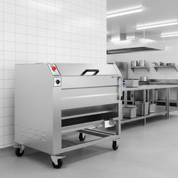 Elektryczna obieraczka do warzyw – wydajność 600 kg/h – moc 750 W – napięcie 230 V – prędkość obrotowa 1400 obr./min