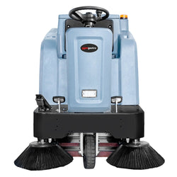 Zamiatarka samojezdna - Wydajność 7500m²/h - Szerokość robocza 115cm - 2 szczotki 45cm - Zbiornik 70l - z ssaniem - z natryskiem