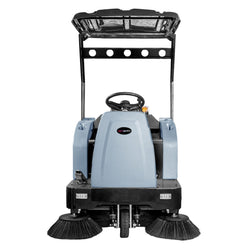 Zamiatarka samojezdna - Wydajność 8700m²/h - Szerokość robocza 140cm - 2 szczotki 48cm - Zbiornik 150l - z ssaniem - z natryskiem