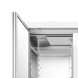 Szafa chłodnicza ze stali nierdzewnej PREMIUM – GN 2/1 – 1400 litrów – dwudrzwiowa