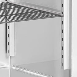 Szafa chłodnicza ze stali nierdzewnej PREMIUM - GN 2/1 - 600L - 700x843mm - 1 drzwi - chłodzenie wentylowane; samozamykające drzwi