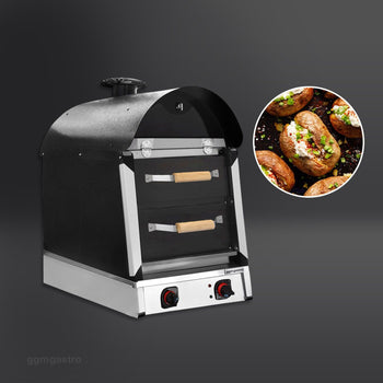 Elektryczny piekarnik do ziemniaków Kumpir - manualny - 3 kW - z 2 szufladami - Prime Gastro