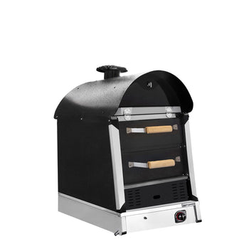 Piec do ziemniaków - gazowy - sterowanie manualne - 530x1100mm - z 2 szufladami