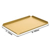 (5 szt.) Taca cukiernicza i prezentacyjna – aluminium – 400 x 150 x 10 mm – szampańska