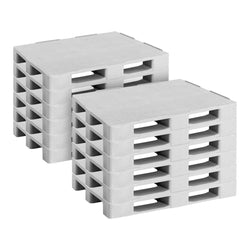 (12 sztuk) – Europaleta EPAL z tworzywa sztucznego – ładowność: 4000 kg – szara