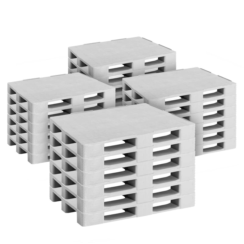 (24 sztuki) – Europaleta EPAL z tworzywa sztucznego – ładowność: 4000 kg – szara