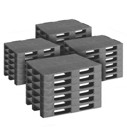 (24 sztuki) – paleta euro EPAL z tworzywa sztucznego pochodzącego z recyklingu – ładowność: 1000 kg – ciemnoszary