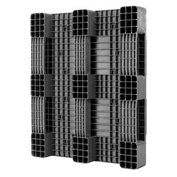 (3 sztuki) – paleta euro EPAL z tworzywa sztucznego pochodzącego z recyklingu – ładowność: 1000 kg – ciemnoszary