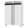 Szafa chłodnicza ze stali nierdzewnej ECO - 1180L - 1480x730mm - 2 drzwi - chłodzenie wentylowane; zamek