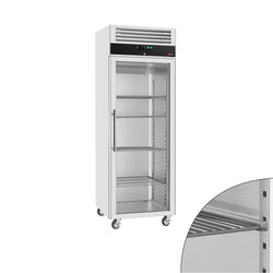 Chłodziarka ze stali nierdzewnej ECO - 600 litrów - z 1 szklanymi drzwiami