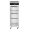 Szafa chłodnicza ze stali nierdzewnej ECO - 600L - 740x730mm - 1 drzwi, przeszklona - chłodzenie wentylowane; zamek