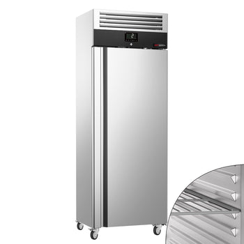 Szafa chłodnicza ze stali nierdzewnej  PREMIUM – GN 2/1 – 650 litrów – z 1 drzwiami