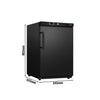 ECO storage cooler - 200 liters - with 1 door - plastic door interior - black