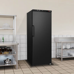 ECO storage refrigerator - 400 liters - with 1 door - plastic door interior - black