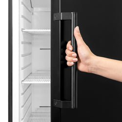ECO storage refrigerator - 400 liters - with 1 door - plastic door interior - black