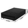 Szuflada na fusy po kawie – pojedyncza – 380 x 280 x 80 mm – z odbijakiem – czarna