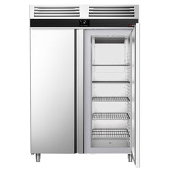 Szafa chłodnicza PREMIUM – stal nierdzewna – GN 2/1 – 1400 L – z 2 drzwiami – z izolacją 85 mm