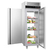 Szafa chłodnicza przelotowa ze stali nierdzewnej PREMIUM - GN 2/1 - 1410L - 700x810mm - 1 drzwi przód i tył - chłodzenie wentylowane; LED