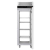 Szafa chłodnicza przelotowa ze stali nierdzewnej PREMIUM - GN 2/1 - 1410L - 700x810mm - 1 drzwi przód i tył - chłodzenie wentylowane; LED