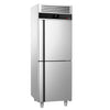 Commercial Upright Fridge Stainless steel PREMIUM - GN 2/1 - 700L - with 2 half doors