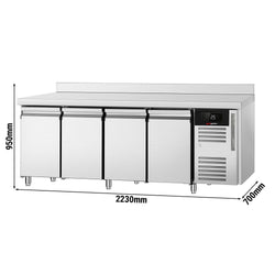 Stół chłodniczy ECO - 2230x700 mm - z 4 drzwiami