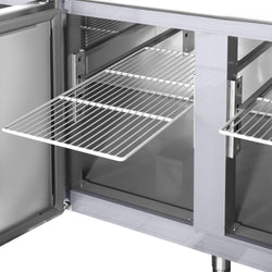 Stół chłodniczy ECO - 2230x700 mm - z 4 drzwiami