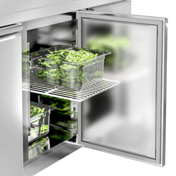 Stół chłodniczy ECO - 2230x700 mm - z 4 drzwiami