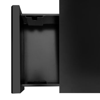 Szuflada na fusy z kawy – podwójna – 820 x 510 x 115 mm – z uderzakiem – matowa czerń - Prime Gastro